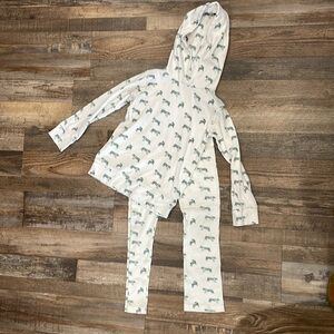 Kate Quinn Green Tigers Organic Cotton Skinny Rib Set